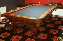 Custom Billiards Cloth and Two-Tone Felting and Rails